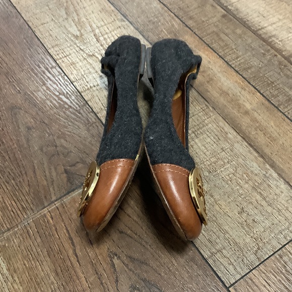 Tory Burch Wool and Leather Flats womens - Picture 4 of 8